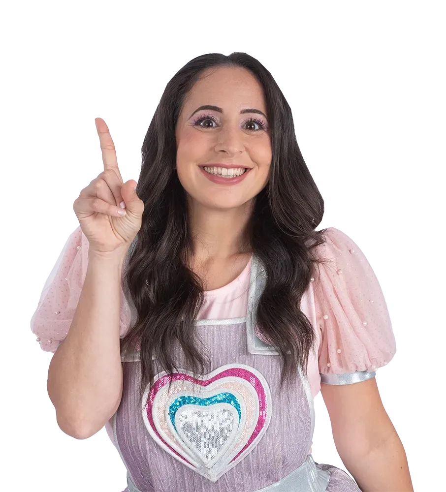 חן פיית הרגשות מצביעה למעלה